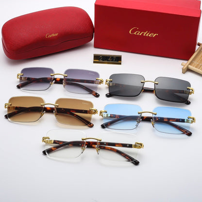 Fashion frameless square sunglasses 2247