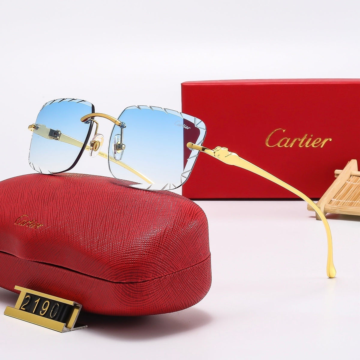 Fashion Square  Frameless Sunglasses 2190