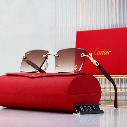 Wooden Leg Square 6 Colors Fashion Sunglasses 6534