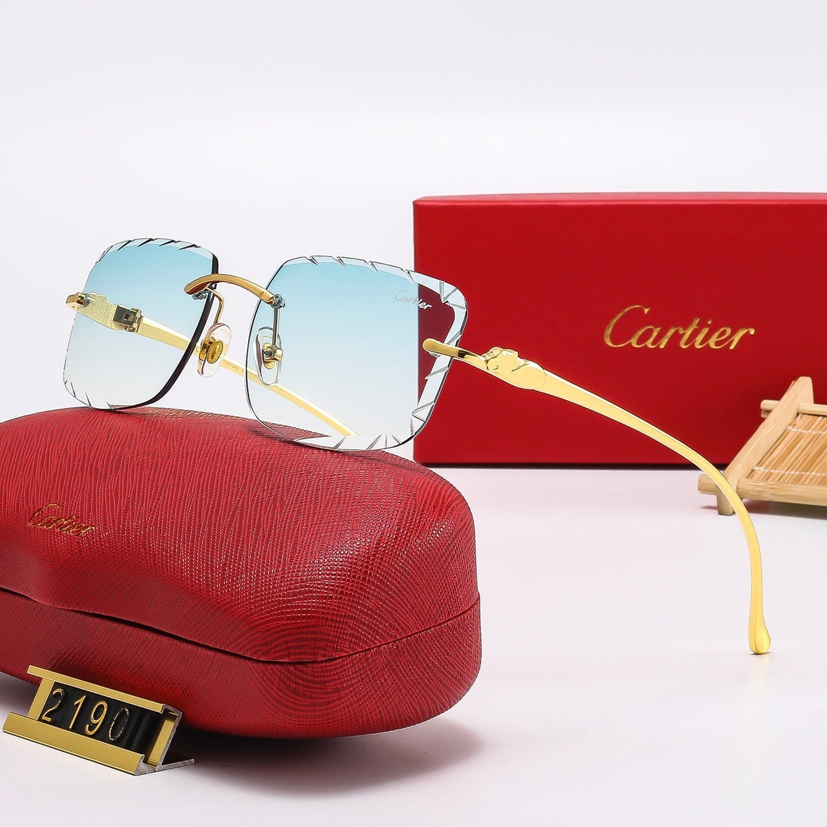 Fashion Square  Frameless Sunglasses 2190