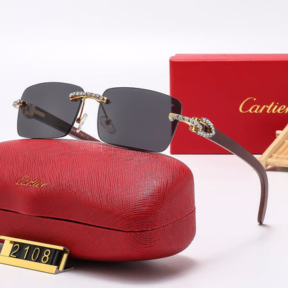 Diamond Frameless 6 Colors Sunglasses 2107