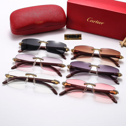 Diamond Frameless 6 Colors Sunglasses 2107
