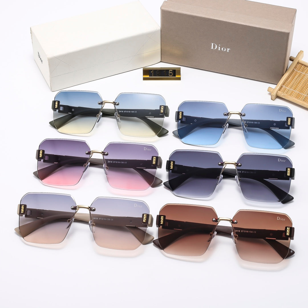 6 Colors Stylish Square Frameless Sunglasses  — 1915