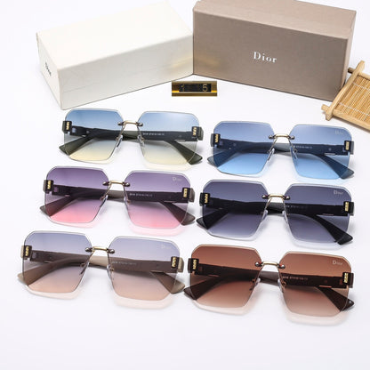 6 Colors Stylish Square Frameless Sunglasses  — 1915