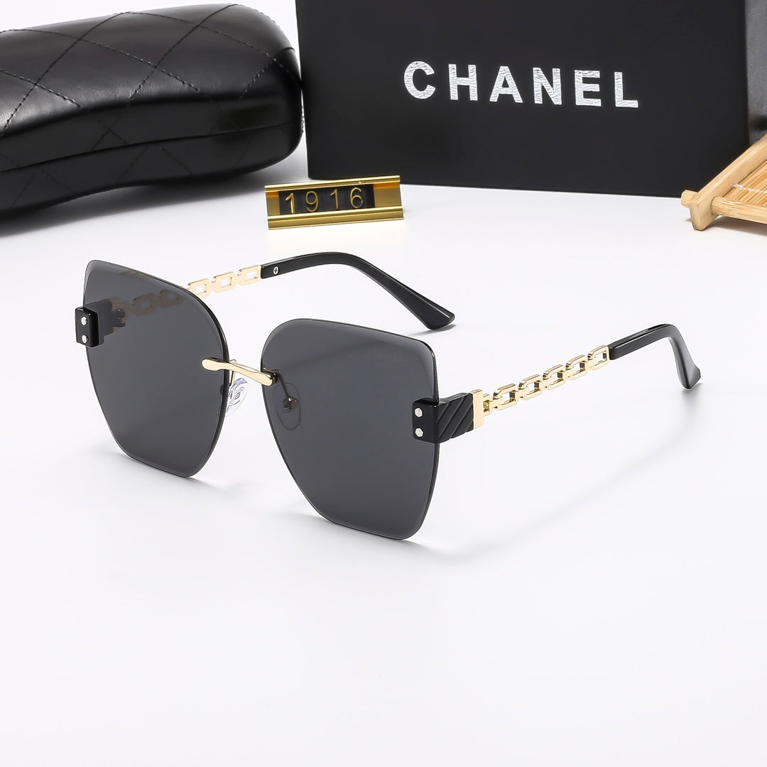 5 Colors Stylish Square Chain Frame Sunglasses  — 1916