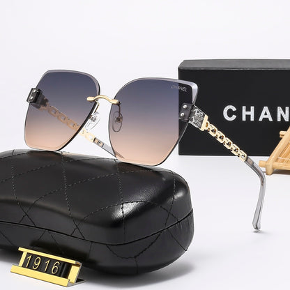 5 Colors Stylish Square Chain Frame Sunglasses  — 1916