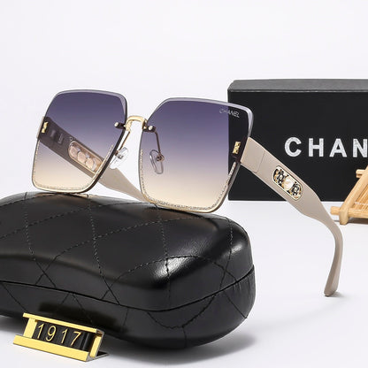 5 Colors Stylish Square Sunglasses with Metal Trim — 1917