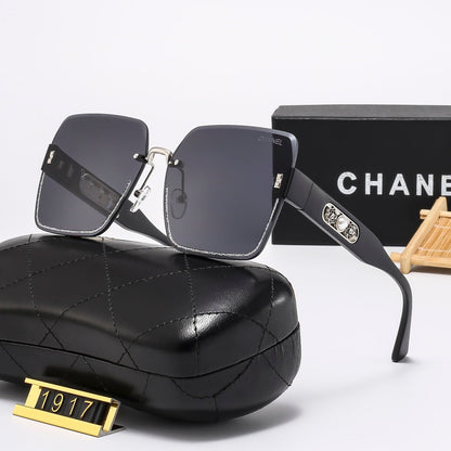 5 Colors Stylish Square Sunglasses with Metal Trim — 1917