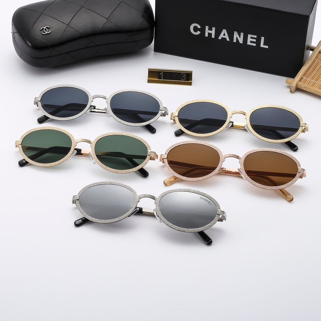 5 Colors Stylish Oval Sunglasses  — 1943