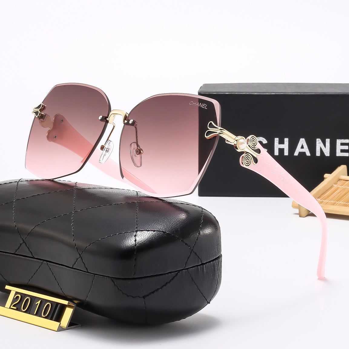 5 Colors Stylish Square Frameless Sunglasses — 2010