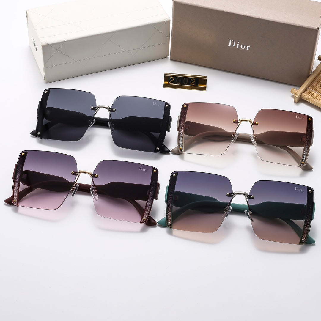 4 Colors Stylish Square Frameless Sunglasses  — 2002