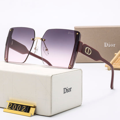 4 Colors Stylish Square Frameless Sunglasses  — 2002