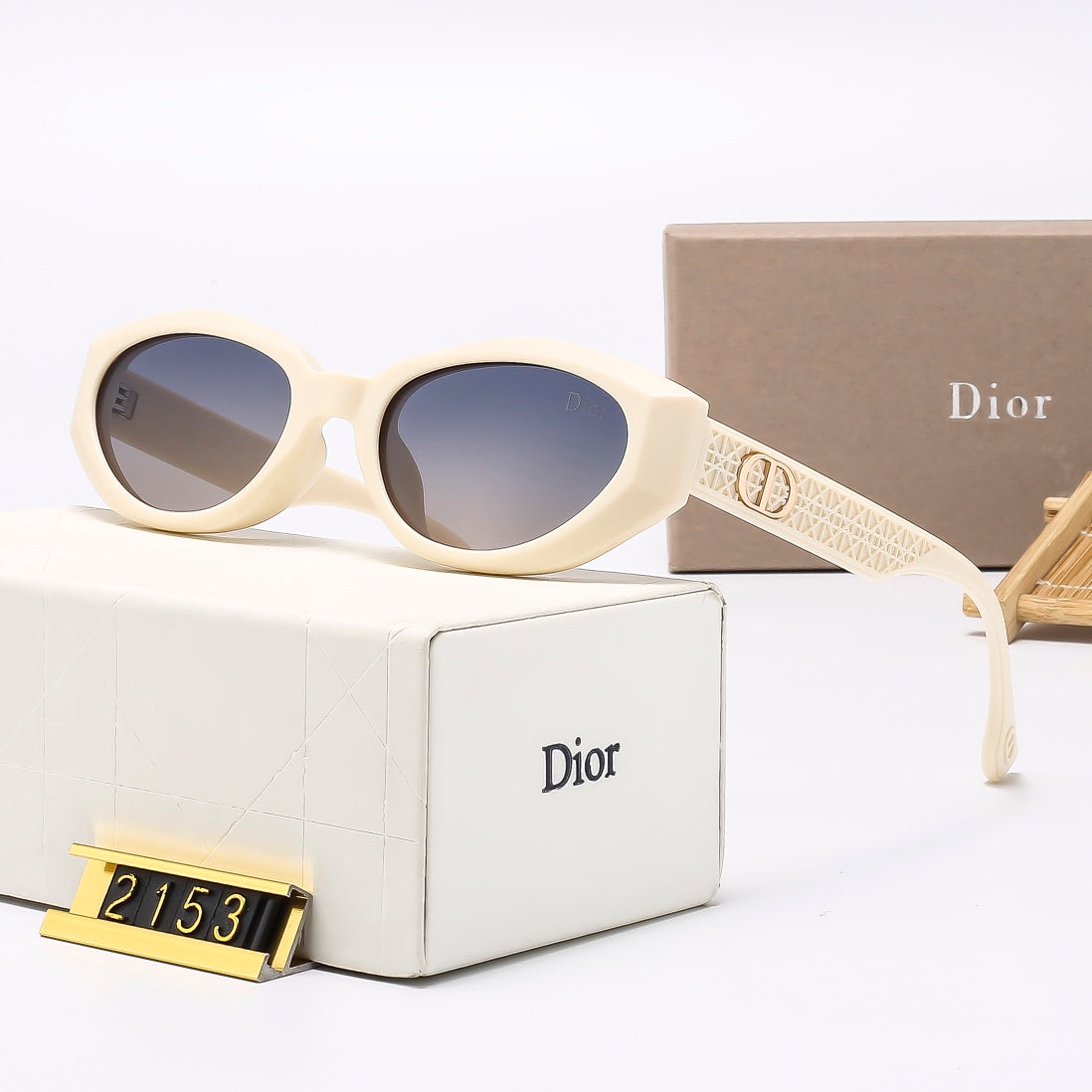 5 Colors Stylish Oval Sunglasses  — 2153