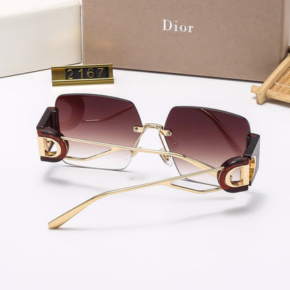 6-Color Stylish Square Frameless Sunglasses—2167