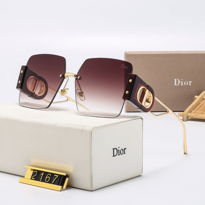 6-Color Stylish Square Frameless Sunglasses—2167