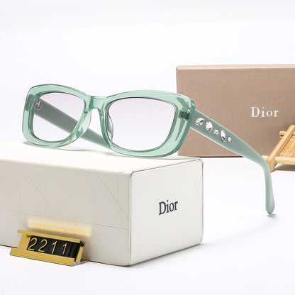 6-Color Stylish Diamond-Embellished Sunglasses—2211