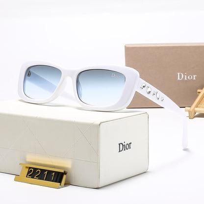 6-Color Stylish Diamond-Embellished Sunglasses—2211