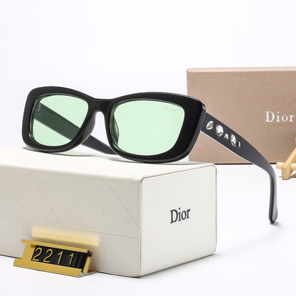 6-Color Stylish Diamond-Embellished Sunglasses—2211