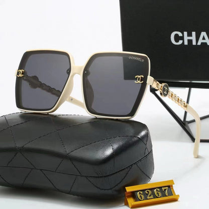 5 Colors Stylish Square Chain-Frame Sunglasses  — 6267