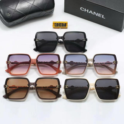 5 Colors Stylish Square Chain-Frame Sunglasses  — 6267