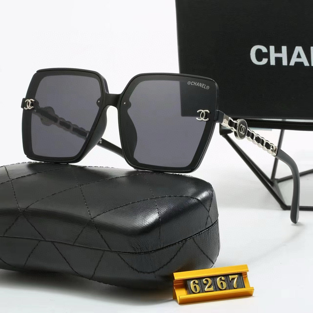 5 Colors Stylish Square Chain-Frame Sunglasses  — 6267
