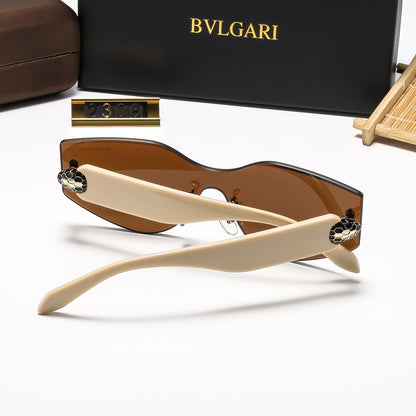 6-Color Stylish Curved Frameless Sunglasses—2308