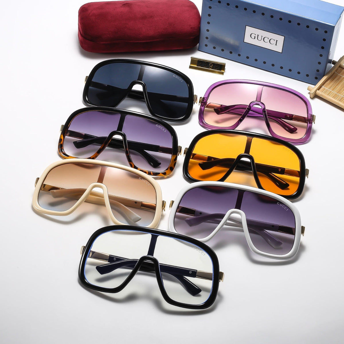 Big Frame Unique 7 Colors Fashion Sunglasses—2298