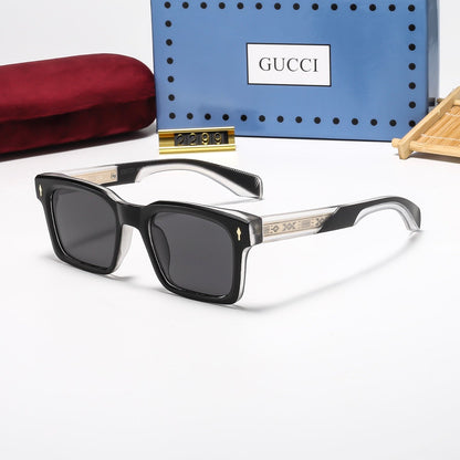 5-Color Stylish Sunglasses with Floral Pattern Temples—2298