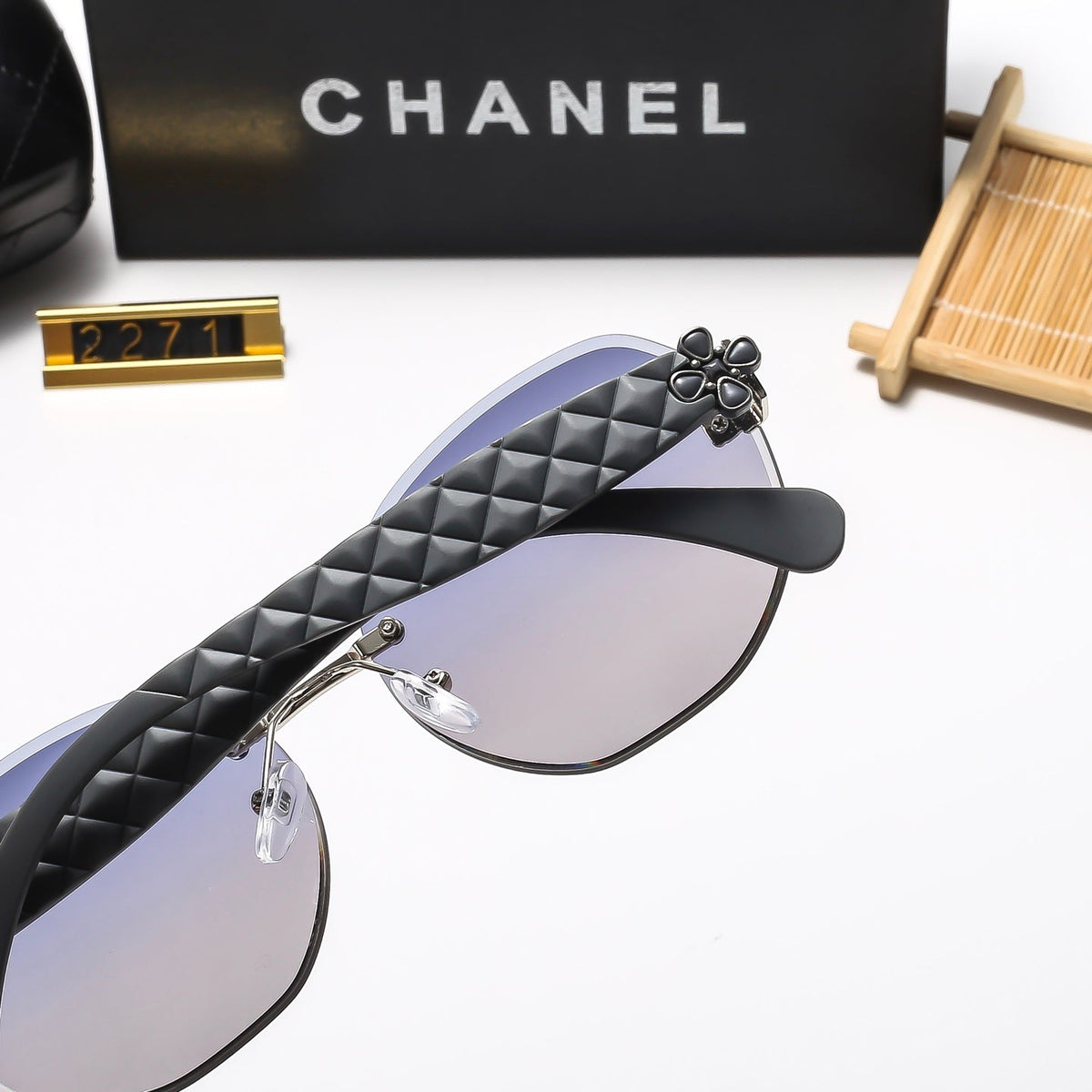 5 Colors Stylish Round Frameless Sunglasses  — 2271