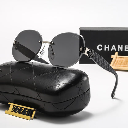 5 Colors Stylish Round Frameless Sunglasses  — 2271