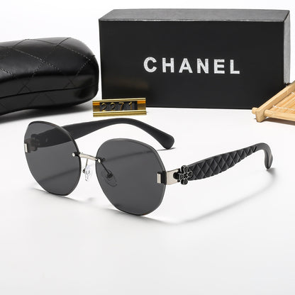 5 Colors Stylish Round Frameless Sunglasses  — 2271