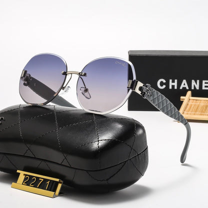 5 Colors Stylish Round Frameless Sunglasses  — 2271