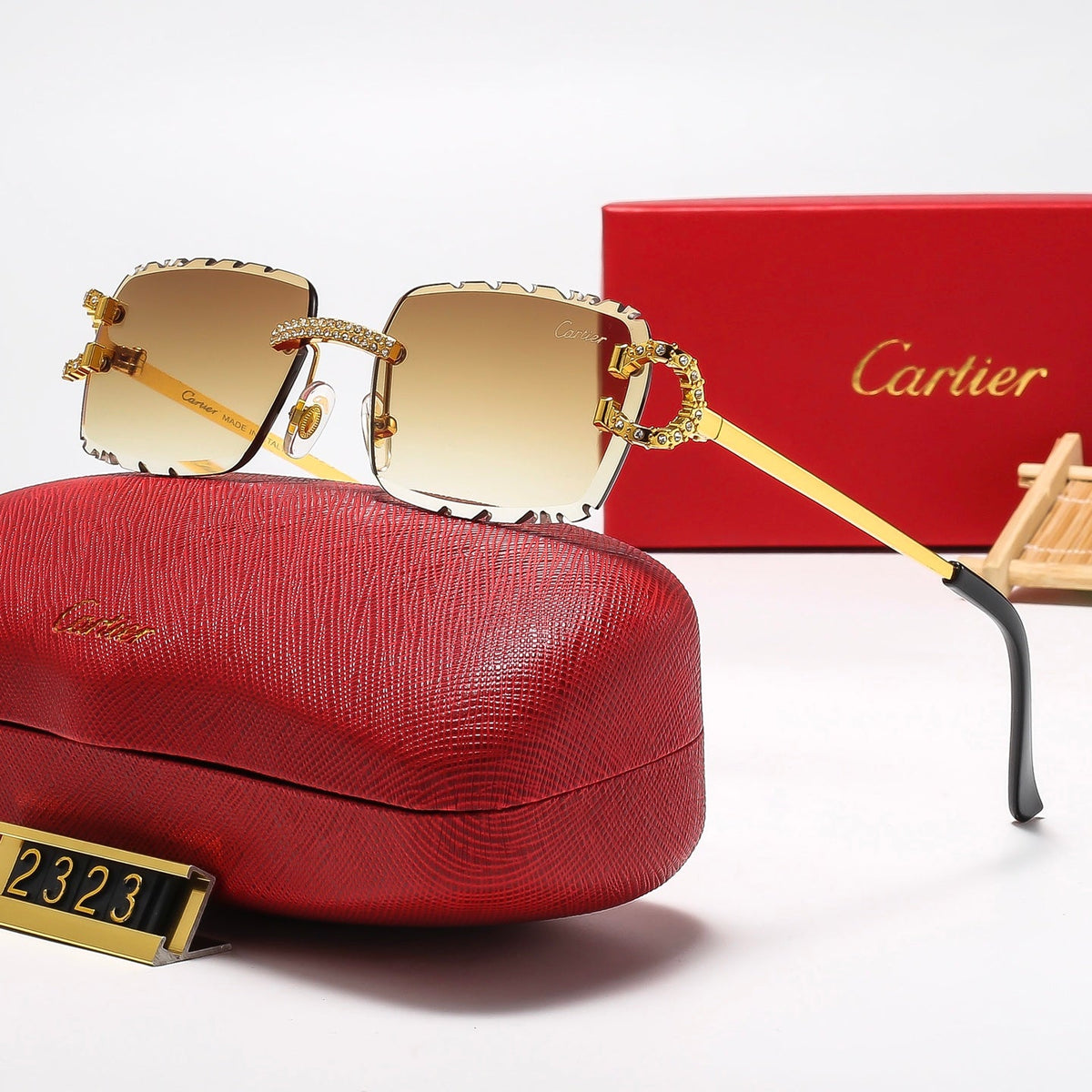 5 Colors Cool Fashion Diamond-cut Framed Sunglasses 2323