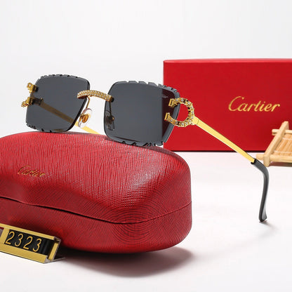 5 Colors Cool Fashion Diamond-cut Framed Sunglasses 2323