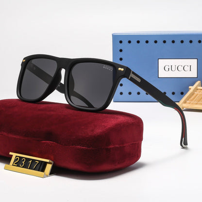 4 Colors Fashion Square-Framed Polarized Sunglasses—2318