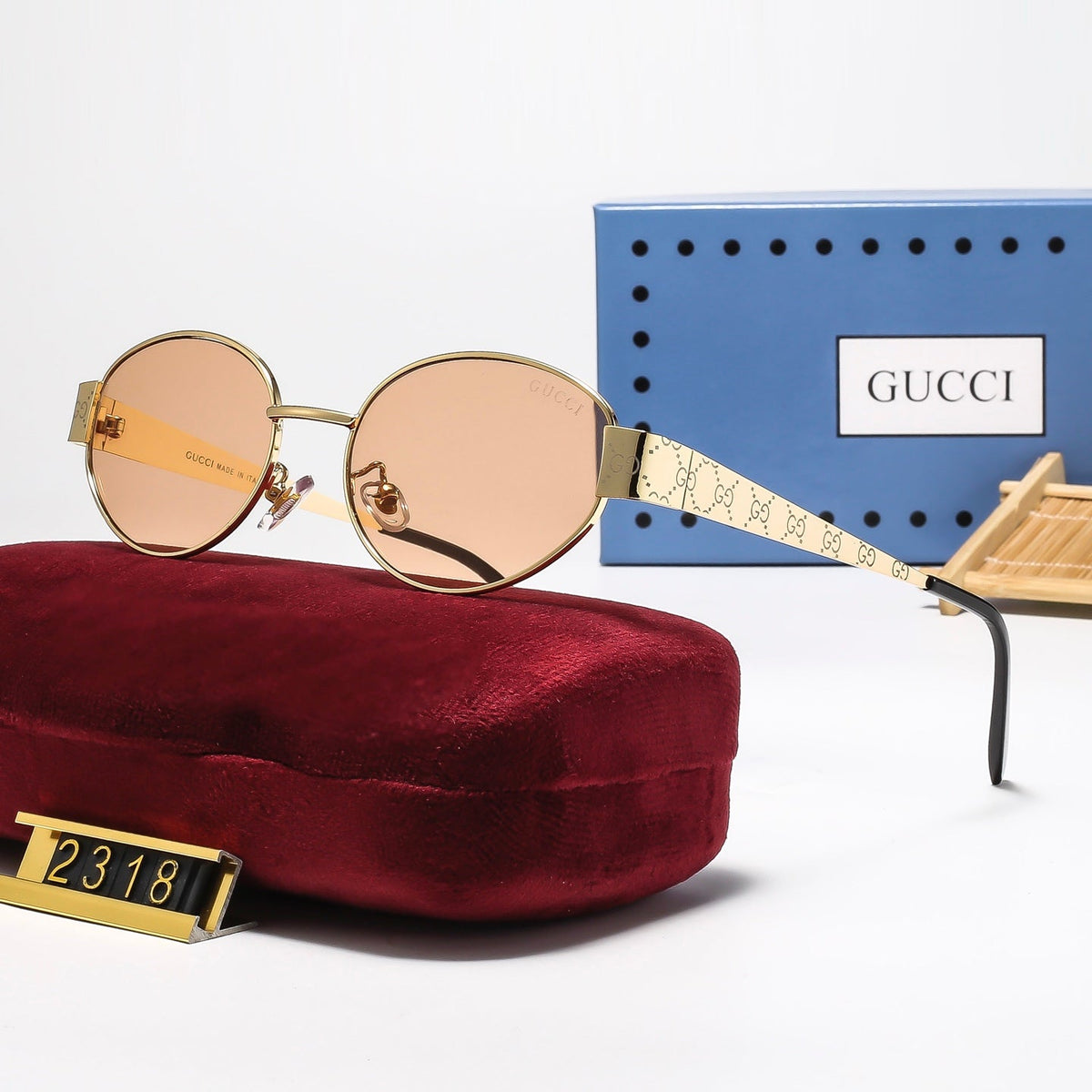5 Colors Fashion Oval Sunglasses—2318