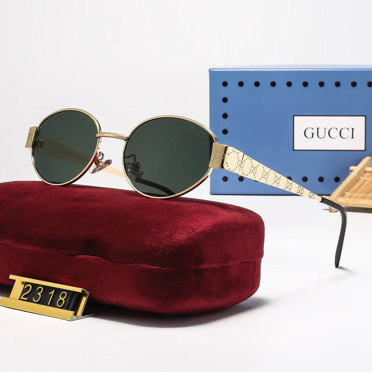 5 Colors Fashion Oval Sunglasses—2318