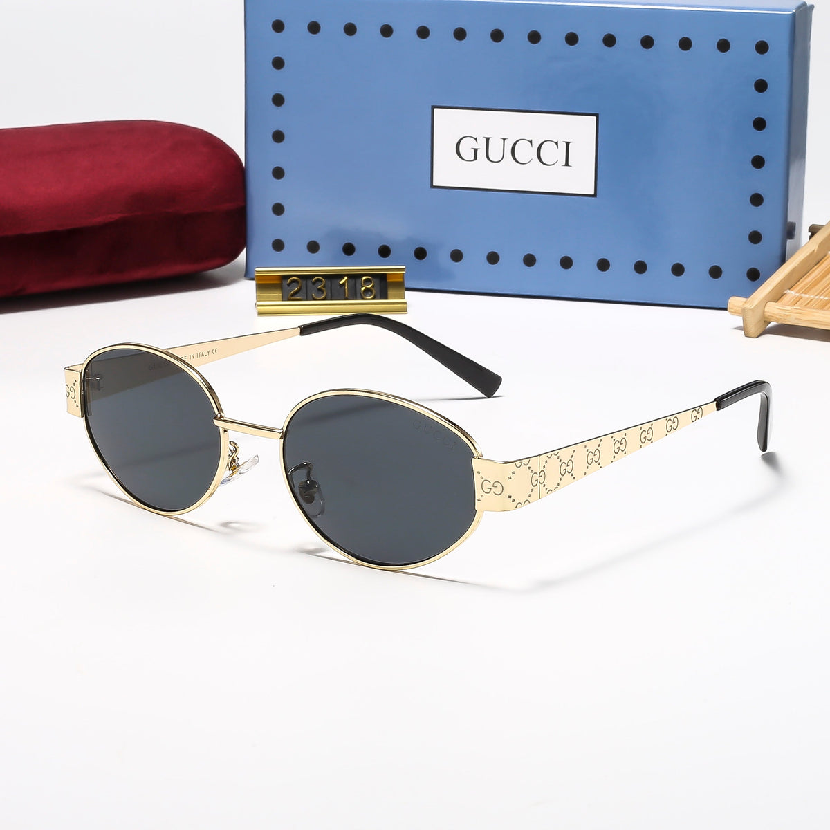 5 Colors Fashion Oval Sunglasses—2318