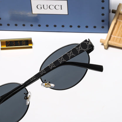 5 Colors Fashion Oval Sunglasses—2318