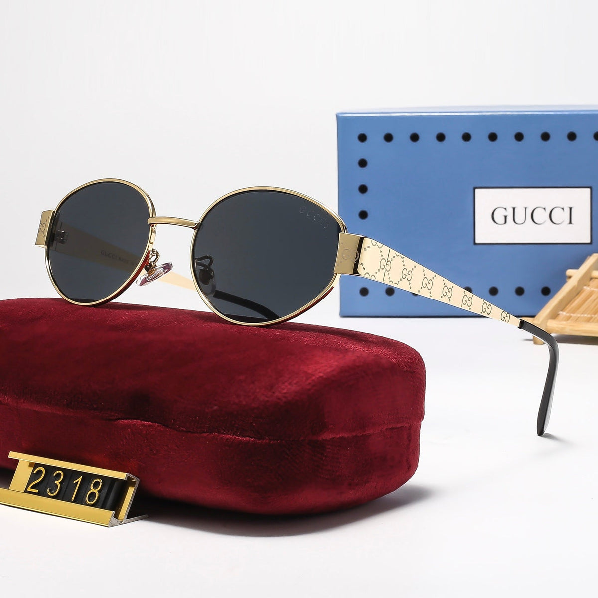 5 Colors Fashion Oval Sunglasses—2318