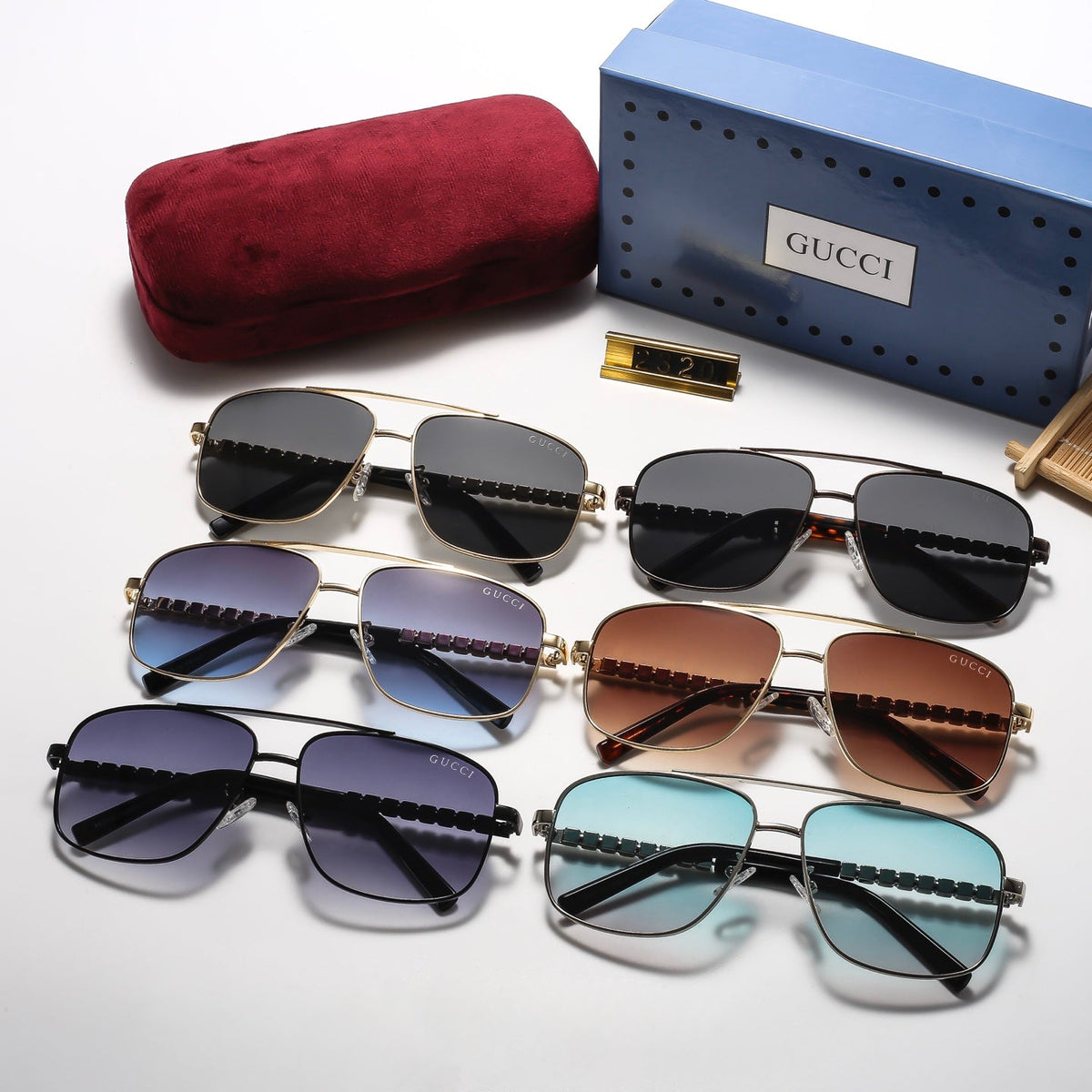 6 Colors Fashion Round-framed Sunglasses—2320