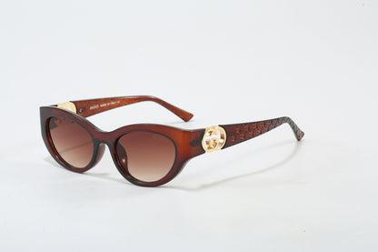 7-Color Stylish Printed Sunglasses with Temples—9701