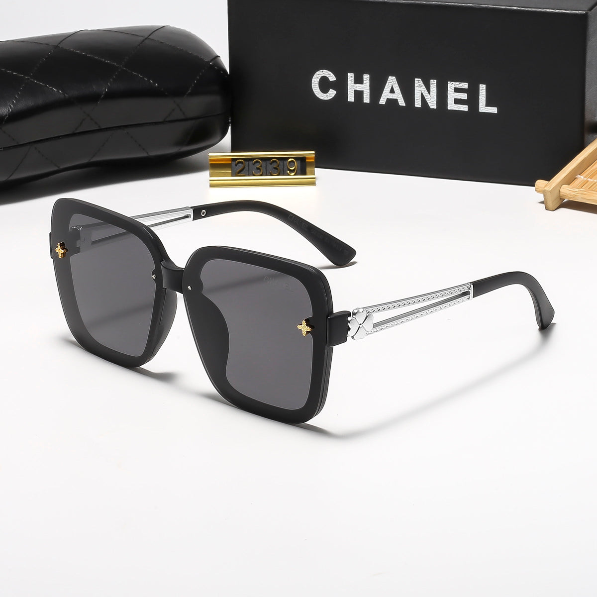 5-Color Stylish Sunglasses with Metallic Trim — 2339