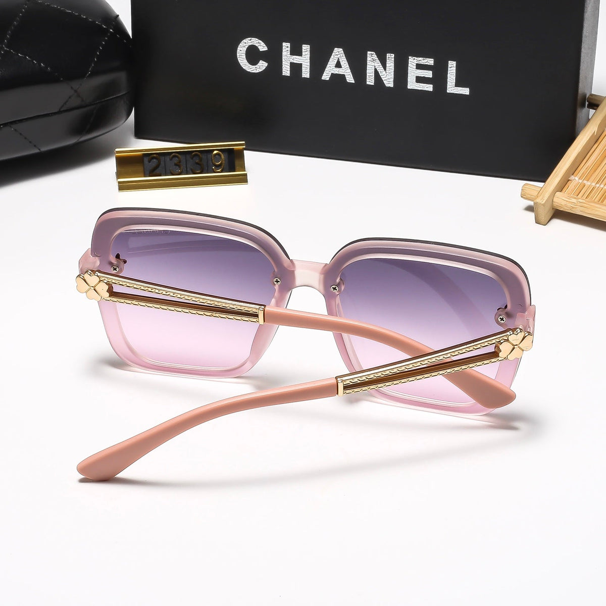 5-Color Stylish Sunglasses with Metallic Trim — 2339