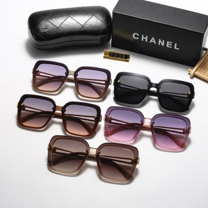 5-Color Stylish Sunglasses with Metallic Trim — 2339