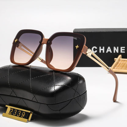 5-Color Stylish Sunglasses with Metallic Trim — 2339