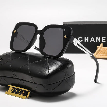 5-Color Stylish Sunglasses with Metallic Trim — 2339