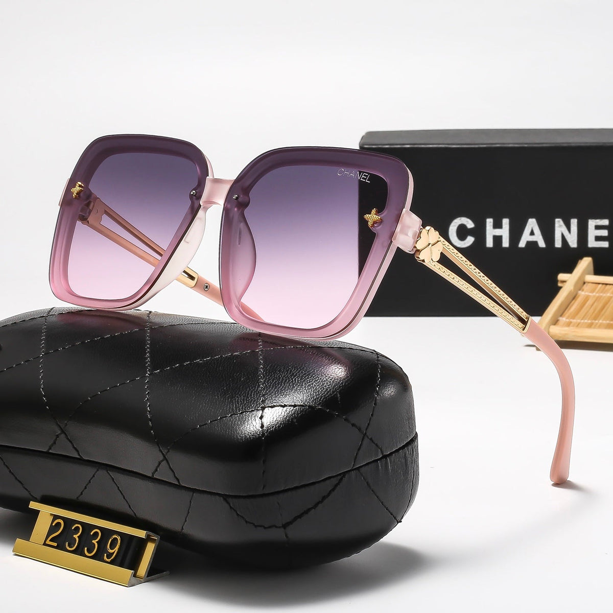 5-Color Stylish Sunglasses with Metallic Trim — 2339