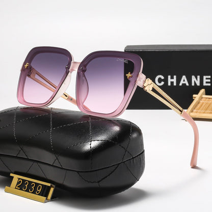 5-Color Stylish Sunglasses with Metallic Trim — 2339