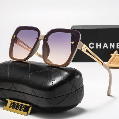 5-Color Stylish Sunglasses with Metallic Trim — 2339